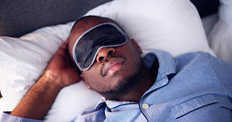 Young African Man Sleeping