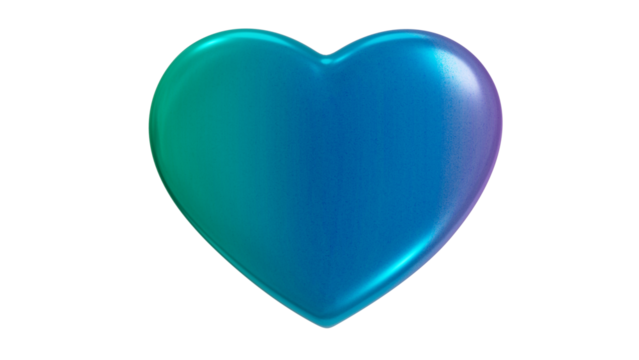 CORAÇÃO COLORIDO TEXTURIZADO PNG