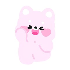 Fototapeta premium kawaii baby cat 