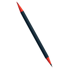 black and red pen