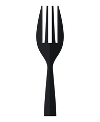black fork vector design