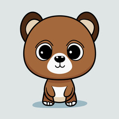 Playful Bear Cartoon Vector Illustration for Children's Books and Designs