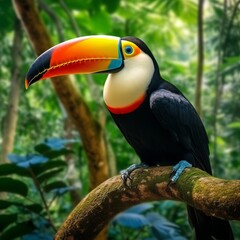 Fototapeta premium toucan on a tree