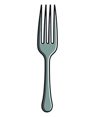 steel fork vector