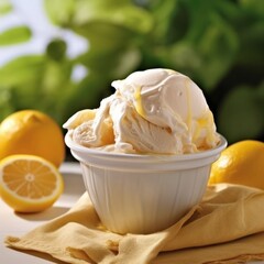 ice cream in a bowl
