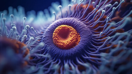 Fototapeta premium close up of an microorganism