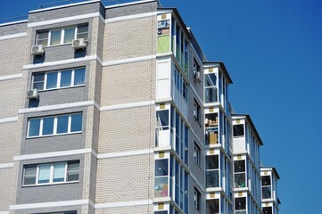 modern apartment building country