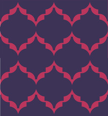 Naklejka na ściany i meble Abstract seamless Moroccan trellis patterns