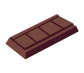 sweet chocolate bar vector