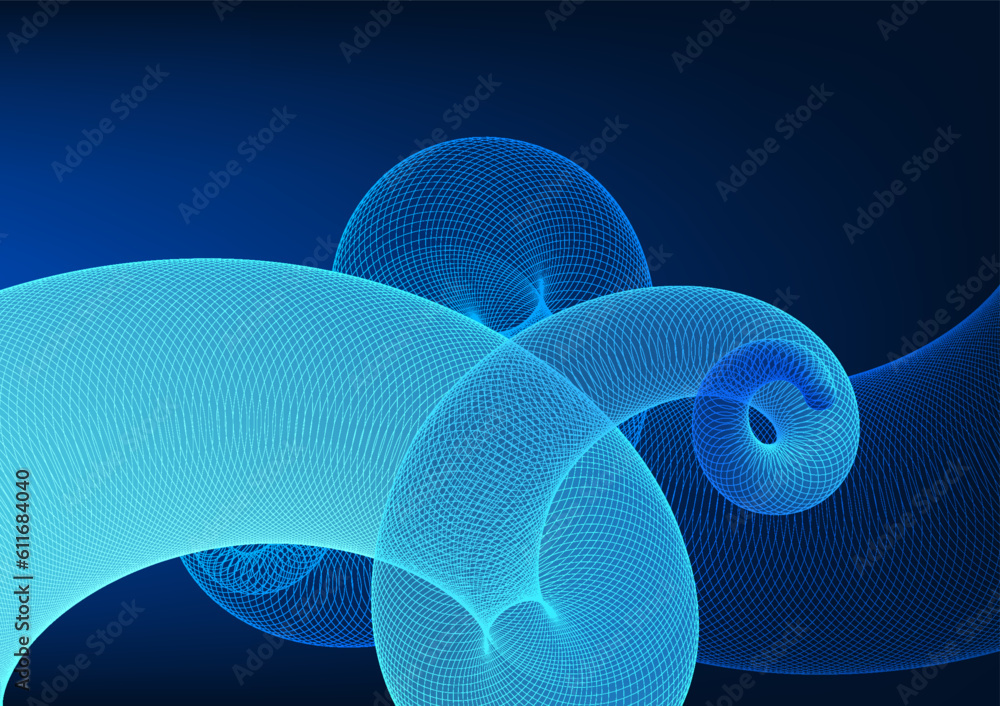 Poster abstract background technology show screen technology, 3d images, and gradient colors with digital e