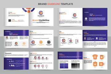 Landscape Brand Guidelines Design Brand Guideline Template, Simple style and modern layout Brand Style, Guide Book, Brand Book, Brand Identity, Brand Manual