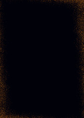 Luxury Glitterting dust golden trail Frame Border