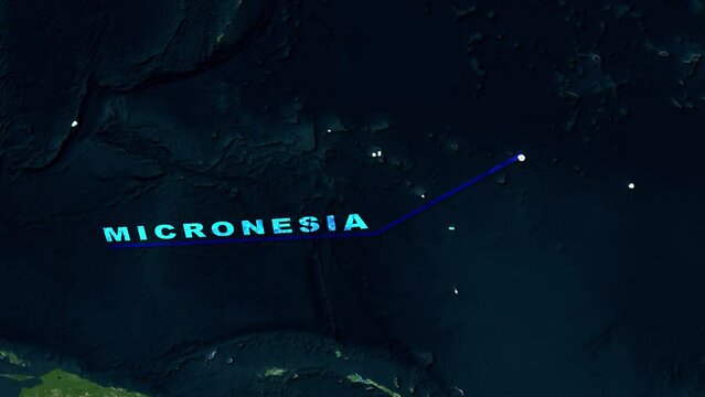 Micronesia Map Animation