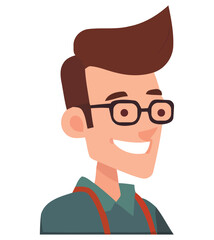 Smiling businessman in suit