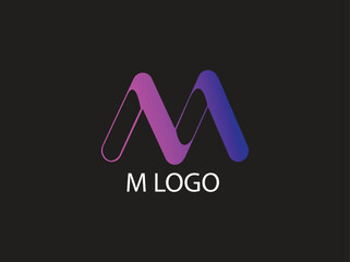 m logo vector logo design. creative modern letter mark m logo