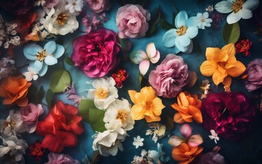 Obraz na płótnie Canvas peonies pastel design watercolor blossom valentine background romantic flower spring color. Generative AI.