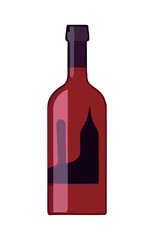 Wine bottle icon, celebration and luxury