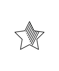 Fototapeta premium star line icon, vector best line icon.