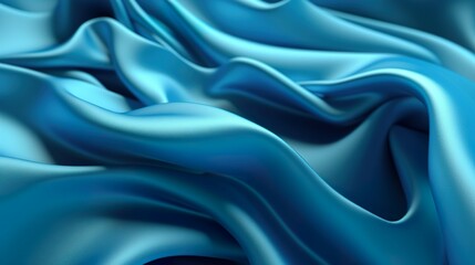 Obraz premium blue satin fabric