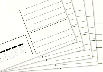 Blank old-style Soviet postcards are fanned out