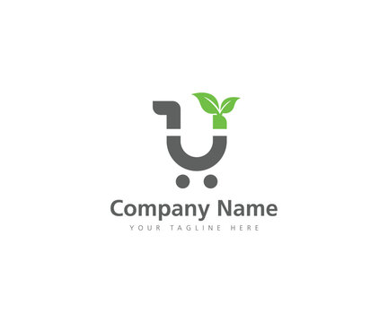 Letter U logo icon design template elements With Leaf Concept Design Shop Forum Fresh