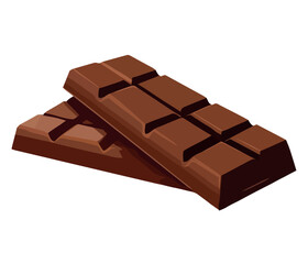 sweet chocolate bar illustration vector