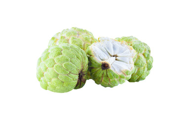 annona or custard apple isolated on transparent png