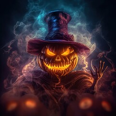 Fototapeta premium An illustration of Halloween , AI Generated