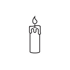 candle icon design vector isolated