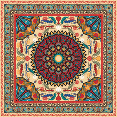 Carpet pattern. Rectangular prayer mats, prayer mats, tea mats, meditation mats