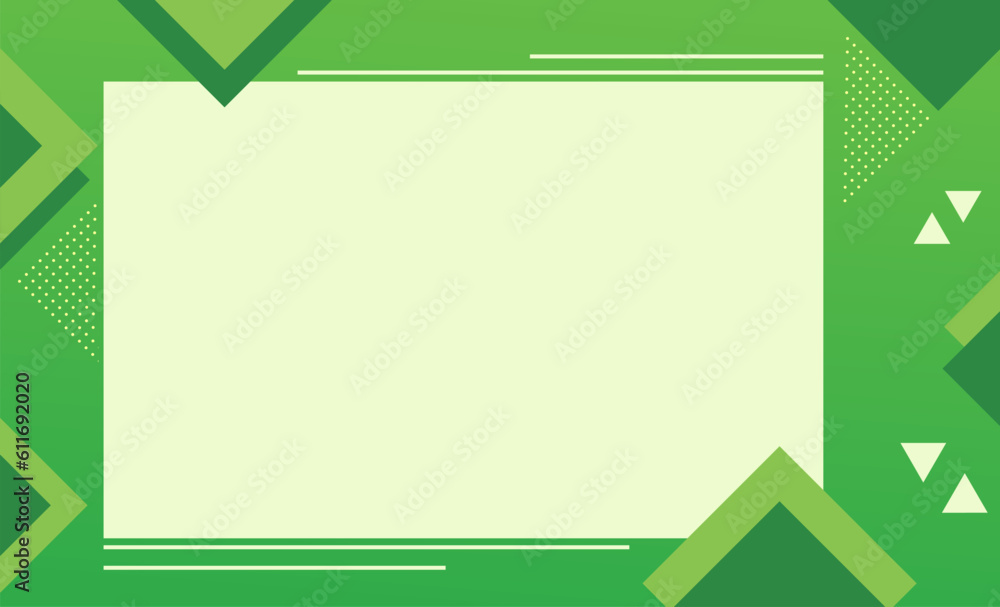 Wall mural green background banner space for text