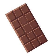 Dark chocolate bar illustration