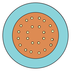 Fototapeta premium biscuits icon