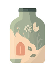 Fresh organic juice bottle