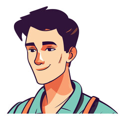 Smiling boy design