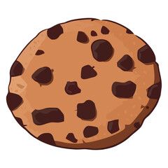 chocolate cookie illustration