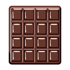 dark chocolate bar design illustration