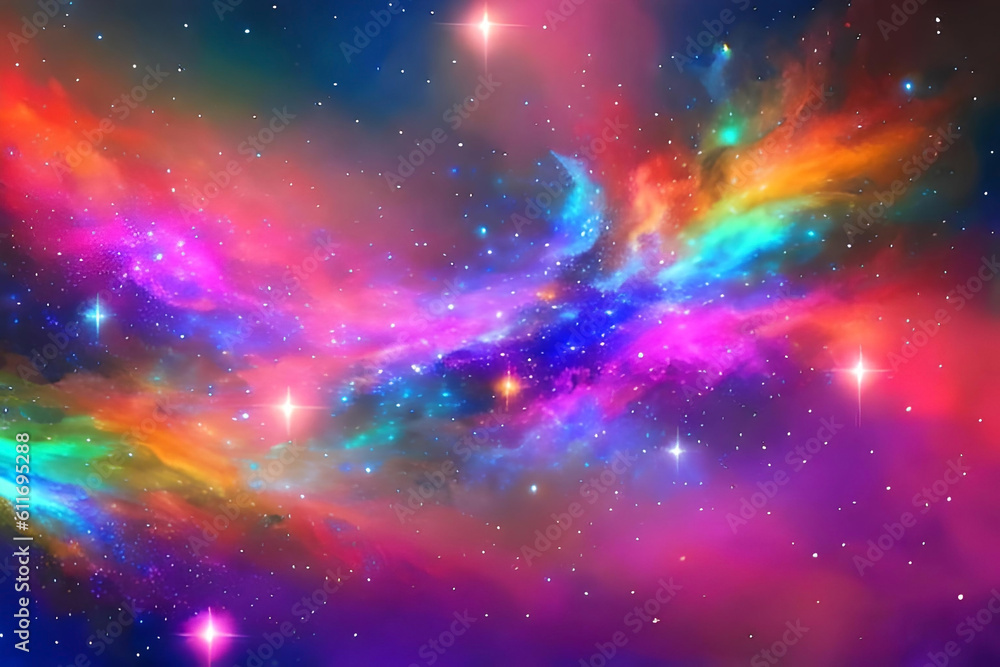 Poster a mystical bokeh background, with ethereal and glowing lights in a cosmic array, evoking a sense of 