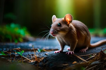 Wildlife in Forest, Mouse