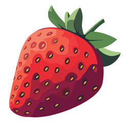 Juicy ripe strawberry design