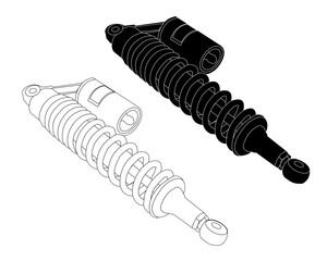  discover mono suspension endurance mono suspension gas charged mono shock suspension creative vector design best mono suspension bike