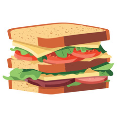 gourmet sandwich meal