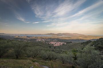 Greek island village