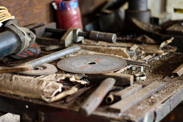 Old metal tools