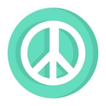 World Peace Logo Flat Icon