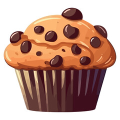 cupcake with chocolate decoration