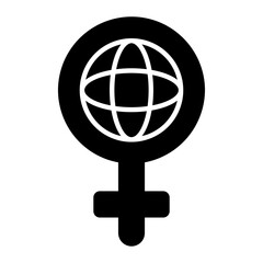 Female Glyph Icon