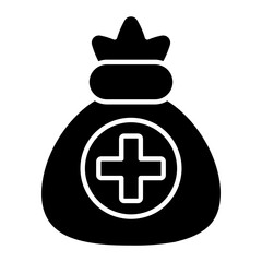 Medical Donation Glyph Icon