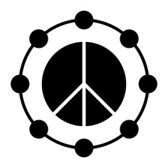Peace Glyph Icon