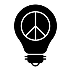 Peace Idea Glyph Icon